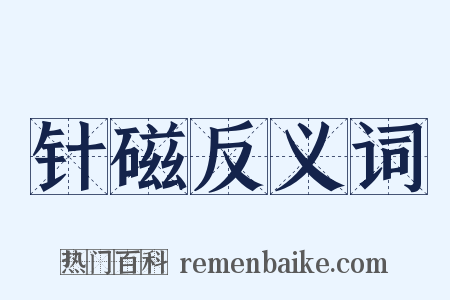 针磁反义词是什么意思的图片